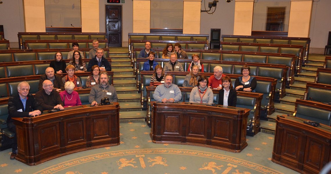 Le MR de Rebecq en visite au Parlement Fédéral le 8 février 2014