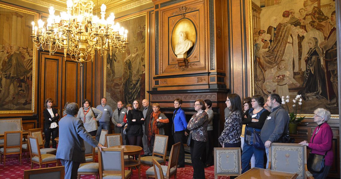 Le MR de Rebecq en visite au Parlement Fédéral le 8 février 2014